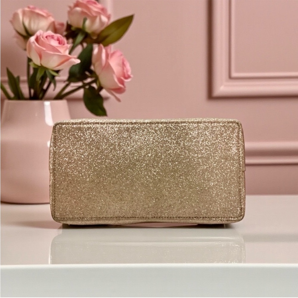 Kate Spade Pink & Rose Gold Glitter Satchel - Picture 5 of 7